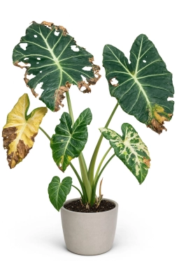 Alocasia — Fertiliser Burn — Nutrient Toxicity