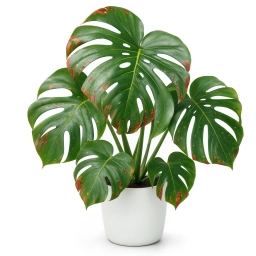Monstera — Fusarium Wilt — Vascular Browning & Collapse